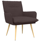 Armchair Dark Brown Fabric 42047702
