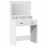 Dressing Table White 79 x 41 x 135 cm Engineered Wood 865082