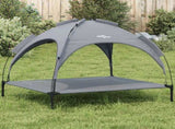 Dog Bed with Canopy Anthracite Oxford Fabric and Steel 172599