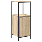 ZNTS 3 Piece Bathroom Furniture Set Sonoma Oak Engineered Wood 3328395
