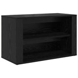 Shoe Rack with Shelf Black oak 75 x 35 x 45 cm Engineered wood 881017