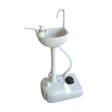 ZNTS CHH-7701 Portable Removable Outdoor Wash Basin White 58361017