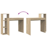 Desk with Shelf Sonoma Oak 100 x 40 x 90 cm Engineered Wood 869316