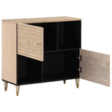 Side Cabinet 80x33x75 cm Solid Wood Mango 358275