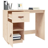 ZNTS Desk 95x50x75 cm Solid Wood Pine 820102