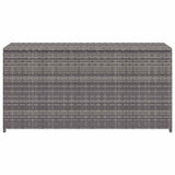 Garden Storage Box Grey 120x50x60 cm Poly Rattan 46460