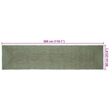 Area Rugs Rectangular Olive Green 60 x 300 cm Jute 42010448