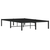 Metal Bed Frame without Mattress Black 120x190cm 373652