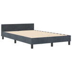 ZNTS Bed Frame Dark Grey 120x200 cm Velvet 3344868