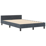 ZNTS Bed Frame Dark Grey 120x200 cm Velvet 3344868