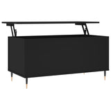 Coffee Table Black 90x44.5x45 cm Engineered Wood 830965