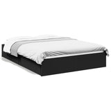 Bed Frame with Drawers without Mattress Black 140x200 cm 3280658