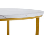 Dining room table set with four chairs, dining group with MDF tabletop and gold-plated iron frame, N639P212600B