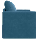 Sofa Bed Blue 124 x 204 x 61 cm Velvet 4106701