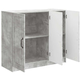 Sideboard Concrete Grey 89 x 34.5 x 77 cm Engineered Wood 895798