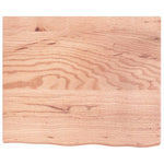 Bathroom Countertop Light Brown 60x50x cm Treated Solid Wood 3156108