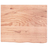 Bathroom Countertop Light Brown 60x50x cm Treated Solid Wood 3156108
