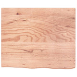 Bathroom Countertop Light Brown 60x50x cm Treated Solid Wood 3156108