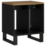 ZNTS Side Table 40x31x46 cm Solid Wood Mango&Engineered Wood 350647
