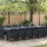 Garden Dining Set 15 pcs Anthracite Polt rattan 3378635