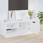 TV Cabinet White 102x35.5x36.5 cm Engineered Wood 811367