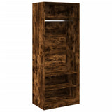 Wardrobe Smoked Oak 80x50x200 cm Engineered Wood 3307697