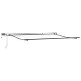 Manual Retractable Awning with LEDs Burgundy 500x300 cm 3310195