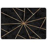 Rug Washable Black and Gold 120x180 cm 136617