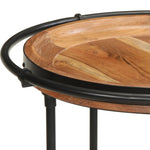 ZNTS Side Table Ø55x83 cm Solid Wood Acacia 4013510