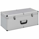 Storage Cases 2 pcs Silver Aluminium 91850