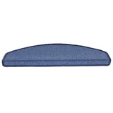 Stair Mats 10 pcs 65x24x4 cm Blue Half Round Large 149765