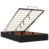 Ottoman Bed Frame without Mattress Black Double Fabric 3310921