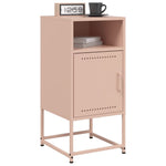 ZNTS Bedside Cabinet Pink 36x39x78 cm Steel 846568