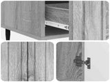 Sideboard Grey Sonoma 66 x 34.5 x 97 cm Engineered Wood 894441