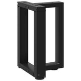 Coffee Table Legs T-Shaped 2 pcs Black 28x25x cm Steel 4013020