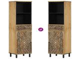Bathroom Cabinet 38x33x160 cm Solid Wood Mango 358234
