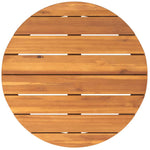 ZNTS Garden Side Table Round Ø55x40 cm Solid Wood Acacia 4108131