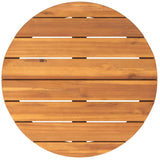 ZNTS Garden Side Table Round Ø55x40 cm Solid Wood Acacia 4108131