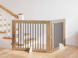 Dog Gate with Stands 2 pcs Artisan Oak 100 x 100 cm 892030