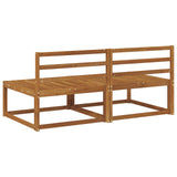 2 Piece Outdoor Middle Sofa Natural 158 x 83 x 73 cm 900536