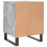 Bedside Cabinets 2 pcs Concrete Grey 40x35x50cm Engineered Wood 830693