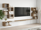 Wall-Mounted TV Shelf Artisan Oak 160 x 15 x 94 cm 8012315