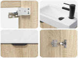 Bathroom Vanity Unit with Tap Sonoma Oak 45.5 x 22.5 x 84 cm 889435