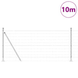 Welded Wire Fence with Concrete Base 10 x 0.8 m 3351015