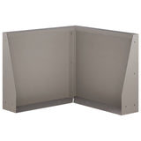 Retaining Wall 2 pcs 50 x 50 x 30 cm Weathering Steel Rusty 8015212
