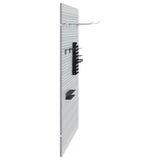 ZNTS Pegboards 2 Pack with 8 Accessories, Grey, 50x80 cm Steel 4103483