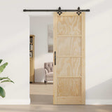 Sliding Door ORKDAL Natural 73.5 x 211 cm Solid Pine Wood 3445540