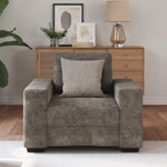Sofa Chair with Cushion Dark grey Faux leather 4105109