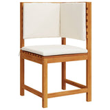 Garden Chair Brown 50 x 50 x 91cm Solid Acacia wood 4107158