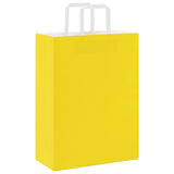 Paper Bags 250 pcs with Handles Yellow 26x12x35 cm 4102010